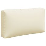 vidaXL Coussins de palette lot de 3 crème tissu