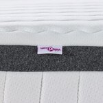 vidaXL Matelas Blanc  Gris 70 x 200 cm Tissu tricoté