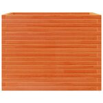 vidaXL Jardinière cire marron 90x60x68 5 cm bois de pin massif