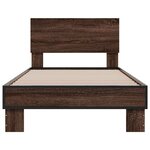 vidaXL Cadre de lit sans matelas chêne marron 90x200 cm
