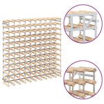 vidaXL Casier à bouteilles 120 bouteilles Pinède solide