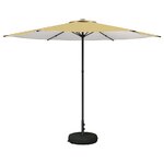 vidaXL Parasol de jardin avec base 300 x 300 cm Polyester