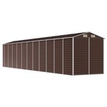 vidaXL Abri de jardin marron 191x980x198 cm acier galvanisé