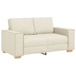 vidaXL Ensemble de Canapés 3 Pièces Beige Tissu en lin mélangé