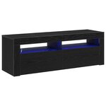 vidaXL Meuble TV Noir 120 x 35 x 40 cm Bois d'ingénierie