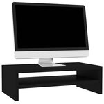 vidaXL Support de moniteur Noir 42 x 24 x 13 cm Bois d'ingénierie