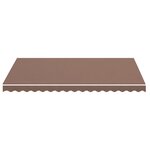 vidaXL Tissu de remplacement pour auvent Marron 3 5x2 5 m