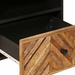 vidaXL Table de chevet Marron 50 x 33 x 60 cm Bois de mangue massif