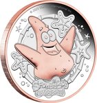 Pièce de monnaie en Argent 2 Dollars g 62.2 (2 oz) Millésime 2025 PATRICK STAR