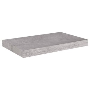 vidaXL Étagère murale flottante gris béton 50x23x3 8 cm MDF