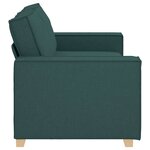 vidaXL Canapé 2 places Vert foncé 180x78x84 cm Tissu