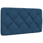 vidaXL Cadre de lit sans matelas bleu 80x200 cm tissu