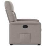 vidaXL Fauteuil inclinable taupe tissu
