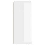 vidaXL Buffet Blanc brillant 59 x 35 x 80 5 cm Bois d'ingénierie