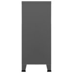 vidaXL Coffre de rangement industriel Anthracite 90x40x100 cm Acier