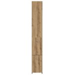 vidaXL Armoire de salle de bain chêne artisanal 25x25x170 cm