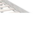 vidaXL Cadre de lit Blanc Bois de pin massif 75x190 cm Petit simple