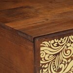 vidaXL Table basse marron miel 100 x 54 x 40 cm