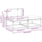 vidaXL Unité de canapé sectionnel avec coussin 2 Pièce Naturel