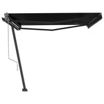 vidaXL Auvent automatique sur pied 400x350 cm Anthracite