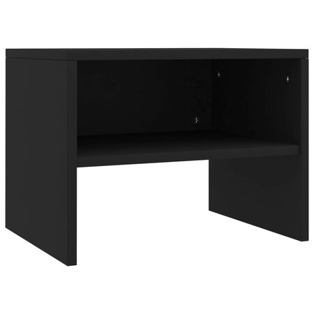 vidaXL Table de chevet Noir 40 x 30 x30 cm Aggloméré