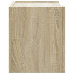 vidaXL Table de chevet murale chêne sonoma 45x30x35 cm