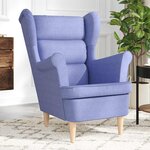 vidaXL Fauteuil bleu jean 74x84x100 cm tissu