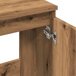 vidaXL Armoire d'évier chêne artisanal 58x33x60 cm bois d'ingénierie