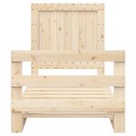 vidaXL Cadre de lit avec tête de lit 90x200 cm bois de pin massif