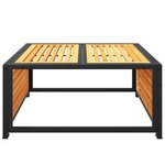 vidaXL Table de jardin 68x68x30 cm bois massif d'acacia