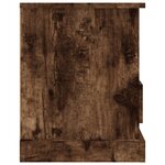 vidaXL Meuble TV chêne fumé 93x35 5x45 cm bois d'ingénierie