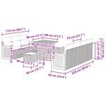 vidaXL Ensemble de canapé de jardin avec coussin 10 Pièces Noir