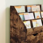 vidaXL Bibliothèque pour enfants Chêne fumé 60 x 29 5 x 69 cm