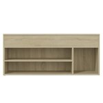 vidaXL Banc à chaussures Chêne sonoma 105x30x45 cm Bois d'ingénierie