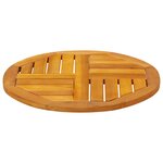 vidaXL Dessus de table Ø50x2 cm rond bois massif d'acacia