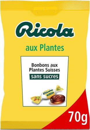 Ricola Bonbons aux plantes s/sucres