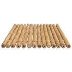 vidaXL Tapis de bain 2 Pièces 70x50 cm bambou