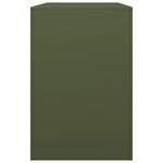 vidaXL Portant de bois de chauffage vert 100x40x60 cm acier