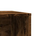 vidaXL Meuble de bac à litière pour chat chêne fumé bois d'ingénierie