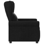 vidaXL Fauteuil inclinable Noir Tissu