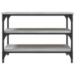 vidaXL Banc à chaussures sonoma gris 70x38 5x49 cm bois d'ingénierie