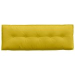 vidaXL Coussin de Dos Jaune 140 x 50 cm Tissu en velours côtelé
