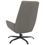 vidaXL Chaise de relaxation Gris clair Velours