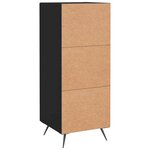 vidaXL Buffet Noir 34 5x34x90 cm Bois d'ingénierie
