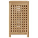 vidaXL Bac à linge 50x35x60 cm bois de teck massif