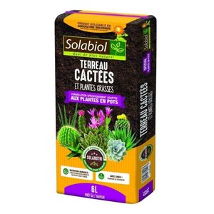 SOLABIOL - Terreau Cactées - Sac 6 L - UAB