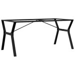 vidaXL Pieds de table à manger cadre en Y 160x80x73 cm fonte