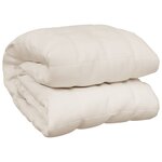 vidaXL Couverture lestée Crème clair 220x240 cm 11 kg Tissu