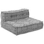 vidaXL Canapé modulaire 4 Pièces Gris clair tissu