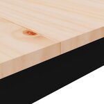 vidaXL Table de bar Naturel 110 x 55 x 105 cm Bois de pin massif